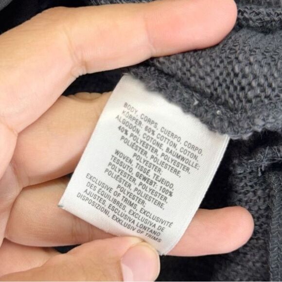 Anthropologie Deletta Nubby Circle Tee in Black Size Small - Picture 7 of 7